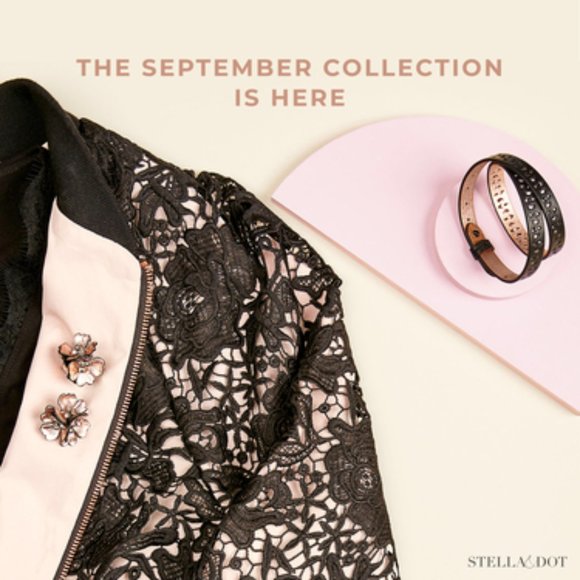 Stella & Dot | Retired Exquisite Leather & Rose Gold Juliana Statement E… - Picture 10 of 11